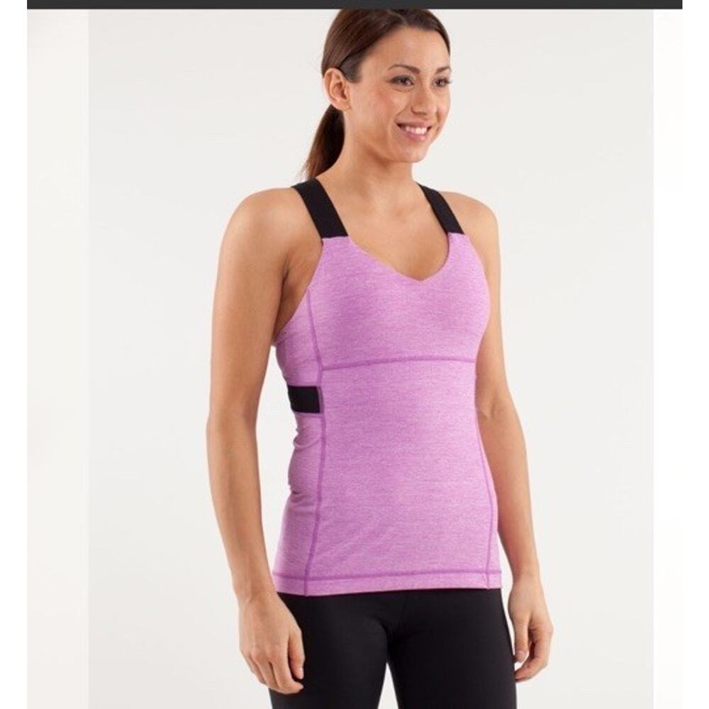 Lululemon Push Your Limits Tank‎ Top Womens Size 4 Ladies Top Purple